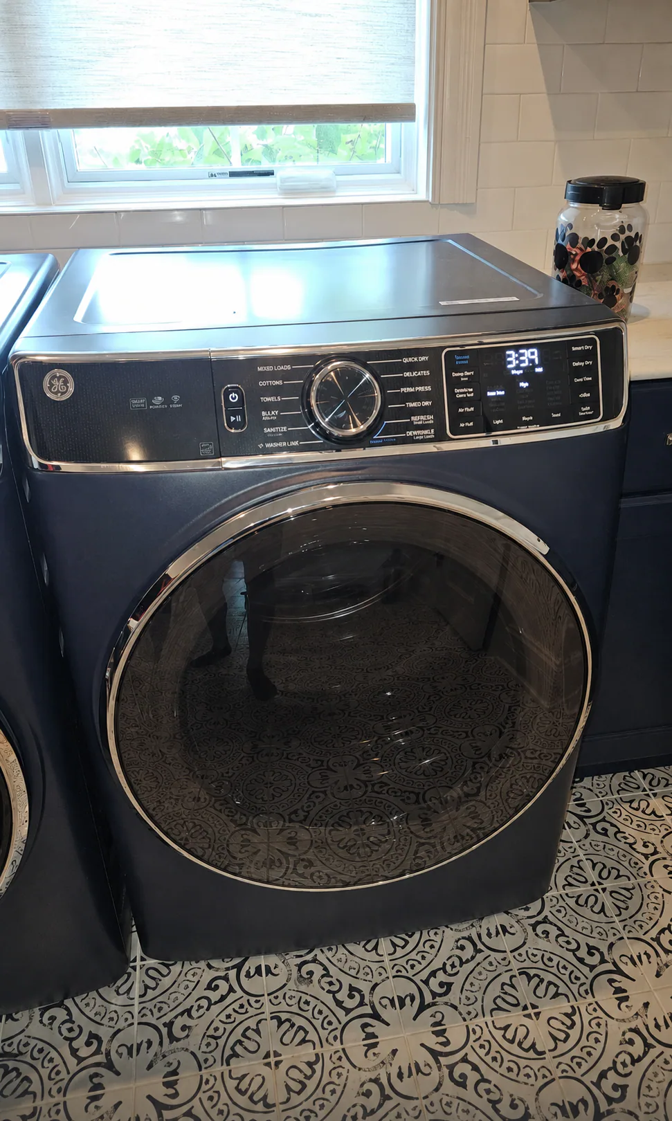 Front-load dryer during service